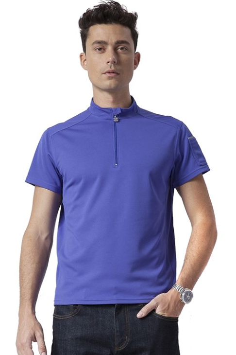 LINGE8 STOCKHOLM ZIP FRONT JERSEY(Lapis)