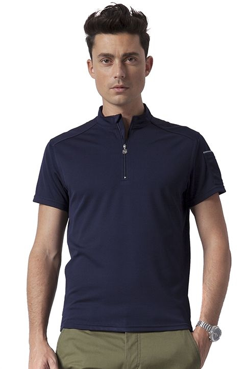 LINGE8 STOCKHOLM ZIP FRONT JERSEY(Navy)