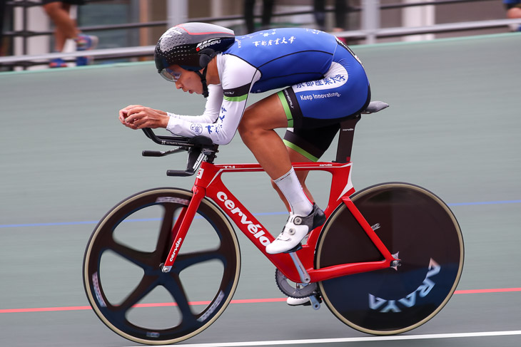 男子4km インディヴィデュアルパーシュート予選 1位 松下綾馬(京都産業大)4分37秒884 決勝戦へ