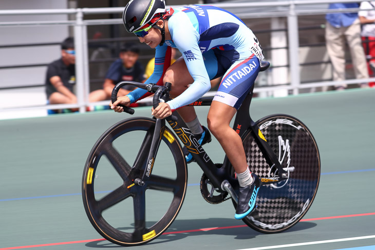女子スプリント予選 1位 岡本二菜(日本体育大)11秒442 大会新