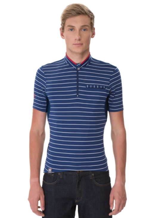 LIGNE8 LUGANO STRIPE TECH JERSEY(NavyWhite)