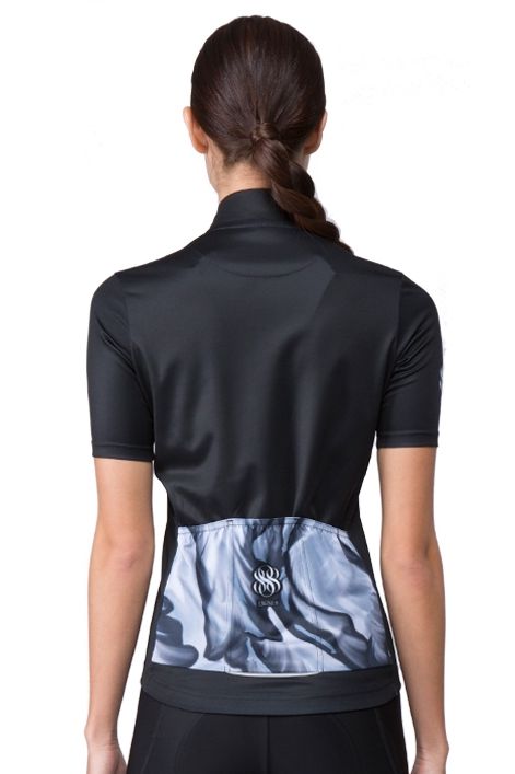 LINGE8 FLOW PRINT CYCLING JERSEY(BlackMulti)