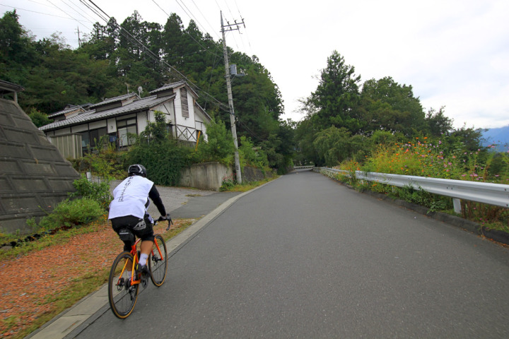 まあまあアップダウンのある裏街道を進みます