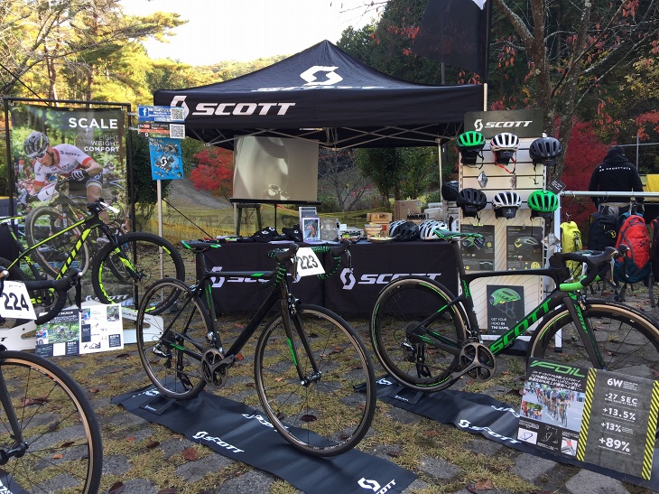 京都ゆぶねTOPEAK MTB LANDでスコットバイクの試乗会が開催される