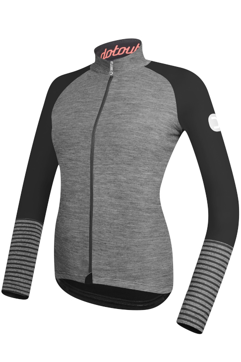 ドットアウト Fly W Jersey(melange dark grey-black)