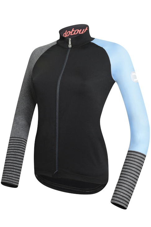 ドットアウト Fly W Jersey(black-light blue)