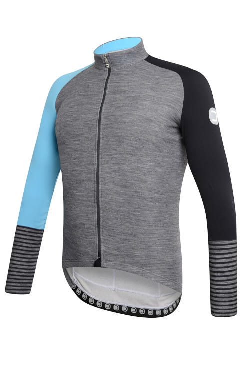 ドットアウト Oxygen Jersey(melange dark grey-black-light blue)