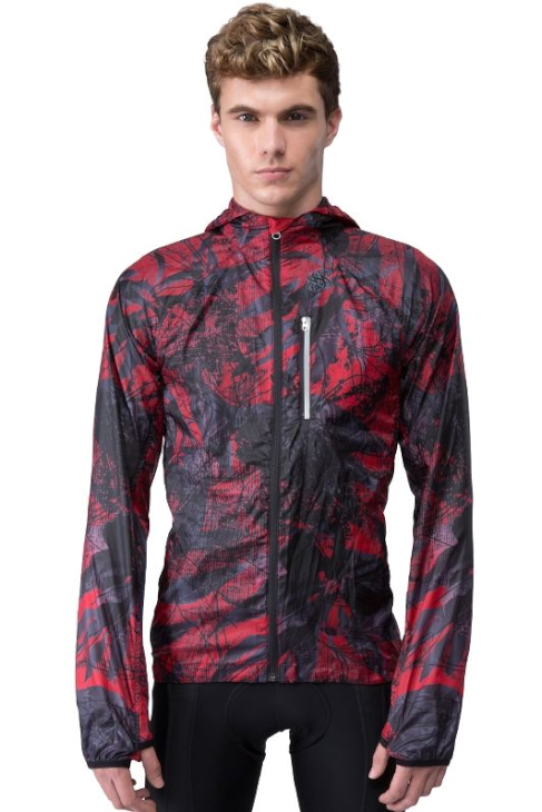 LINGE8 TROPIC PACKABLE WIND JACKET(RedMulti)