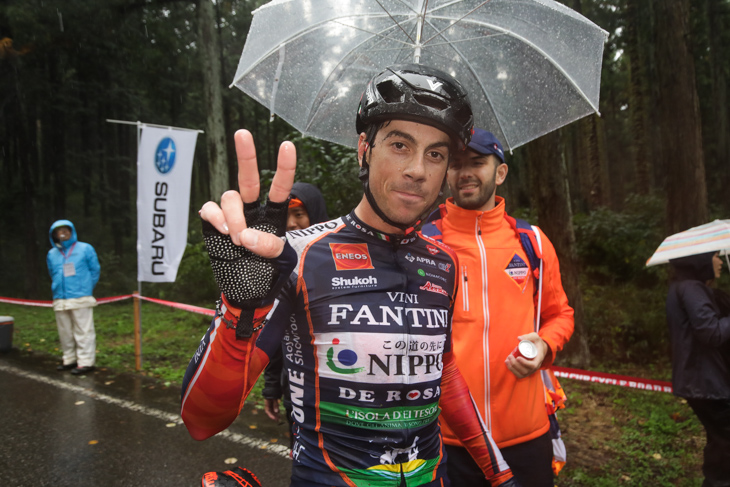 クリテリウムとロードレースの連勝を飾ったマルコ・カノラ(イタリア、NIPPOヴィーニファンティーニ)