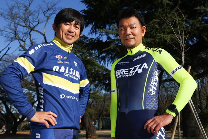 左:小西裕介(なるしまフレンド) 右:上萩泰司(カミハギサイクル)