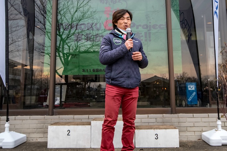 オーガナイザーの菅田氏:「次の第4戦蔵王は来年度UCIレースとする計画がありです」
