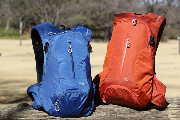 シマノ バックパックRシリーズ(左8リットル、右12リットル)