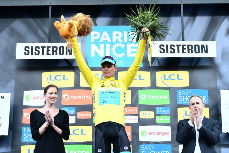 マイヨジョーヌを守ったルイスレオン・サンチェス(スペイン、アスタナ)