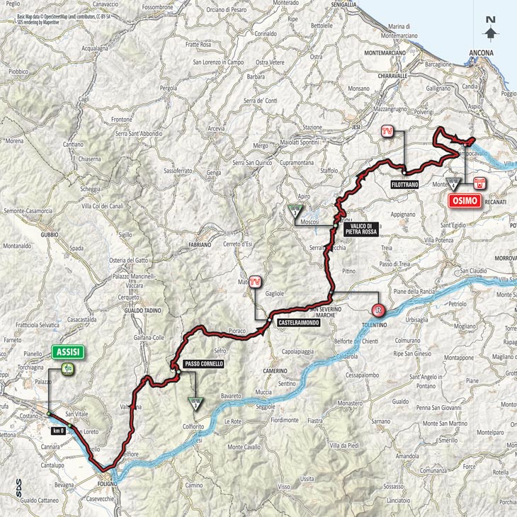 5月16日(水)第11ステージ アッシジ〜オージモ 156km ☆☆☆