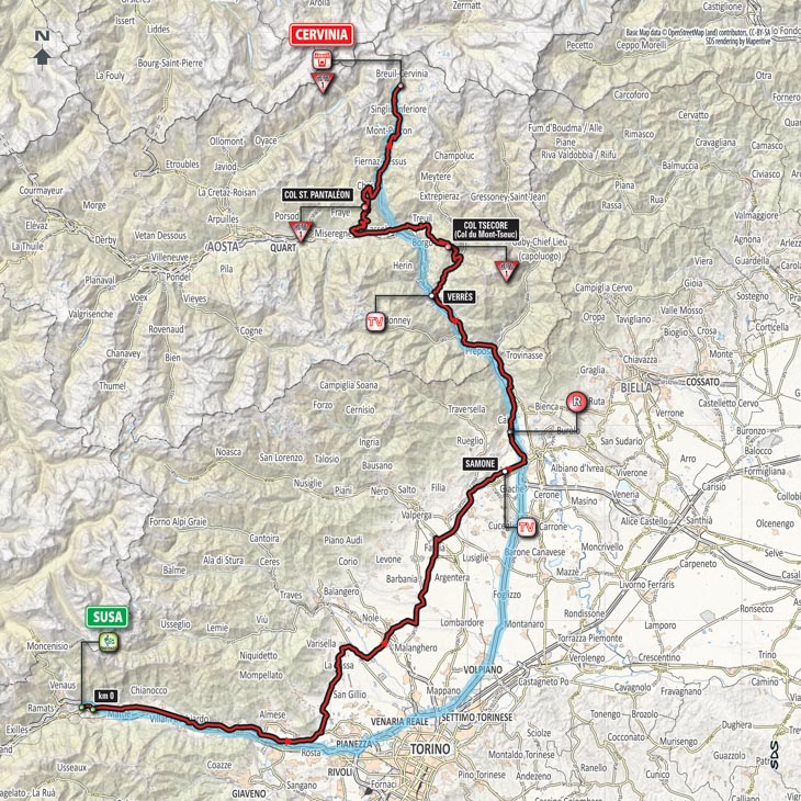 5月26日(土)第20ステージ スーザ〜チェルヴィニア 214km ☆☆☆☆☆