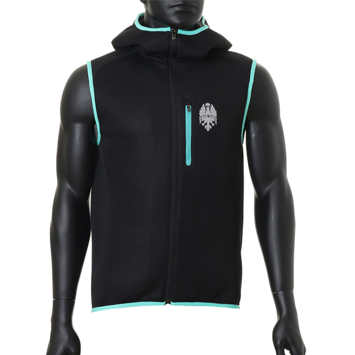 ビアンキ MESH FULL ZIP HOOD VEST(ブラック)