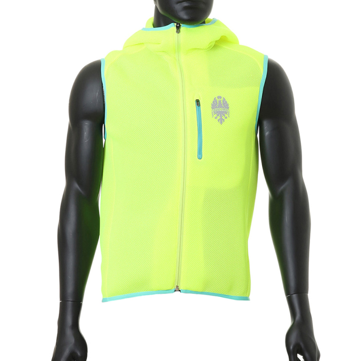 ビアンキ MESH FULL ZIP HOOD VEST(イエロー)