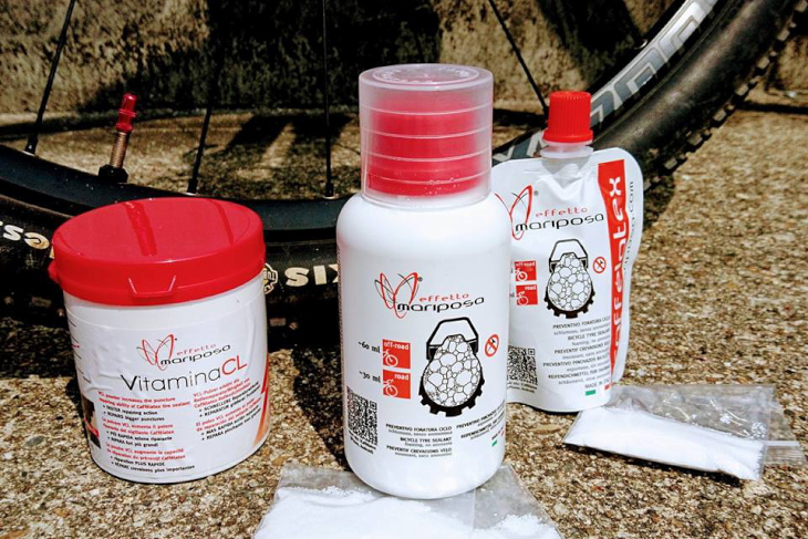 タイヤシーラント剤のCaffelatex購入の方に強化剤Vitamina CLの試供サンプルをプレゼント