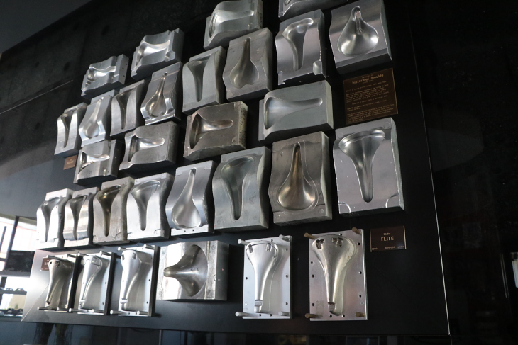 TURBOやFLITEなど名作の金型も展示されている