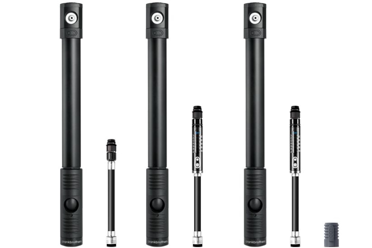クランクブラザーズ KLIC HP(左よりノーマル、ゲージ付き、ゲージ+Co2アダプター)