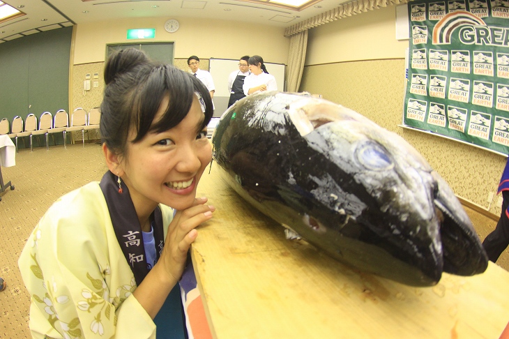 おおきなマグロがどーん!と鎮座していました