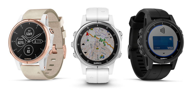 ガーミン fenix 5S Plus Sapphire(RoseGold、White、Black)