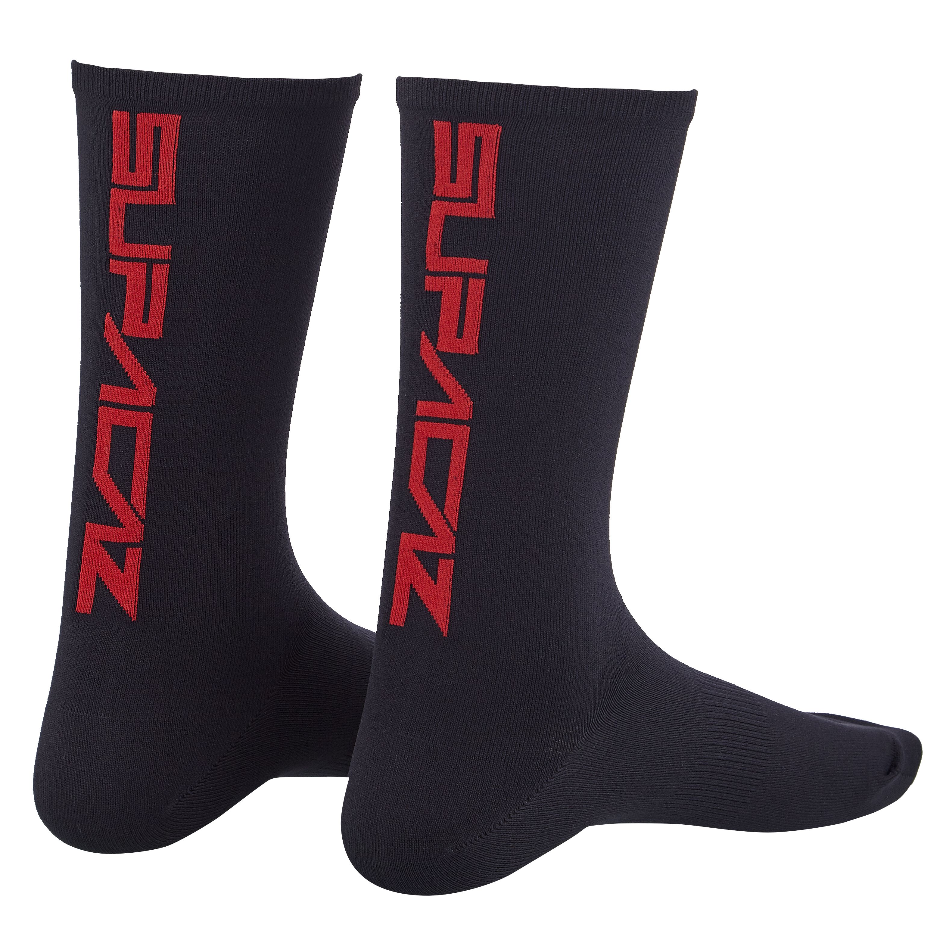 スパカズ SOCKS(Black and Red)