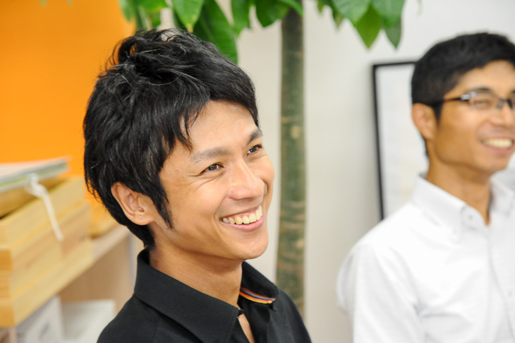 「高岡さんを目標に練習している」と言う河合宏樹(オッティモ)
