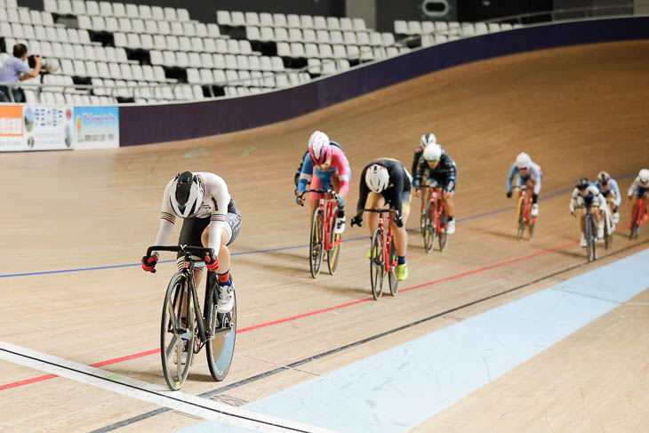 女子スクラッチ 梶原悠未(筑波大学)が1位