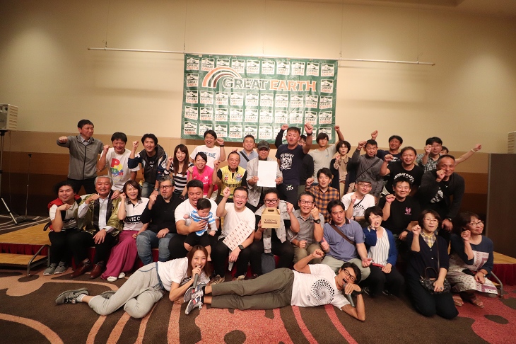 前夜祭に集まったみなさん 明日も頑張りましょう!