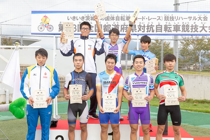 男子ロードレース 表彰式
