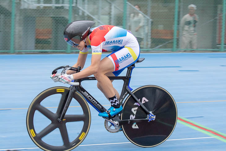 女子500mタイムトライアル優勝 山口真未(茨城県、日本サイクルスポーツセンター) 37秒327