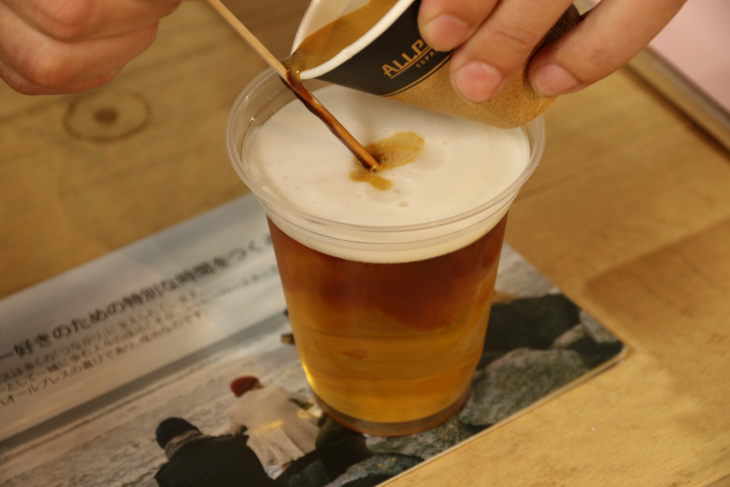 裏メニューのエスプレッソビア。これがうまい!