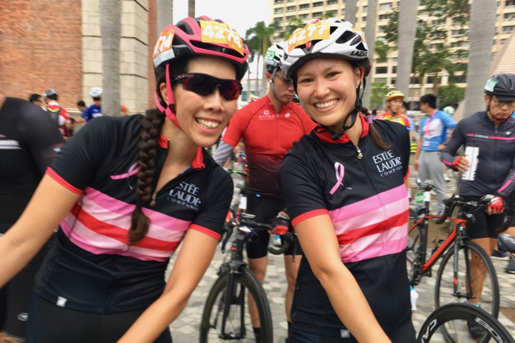 女性参加者がとても多いのもサイクロソンの特徴だった。全体の3割近くは女性だったのでは?