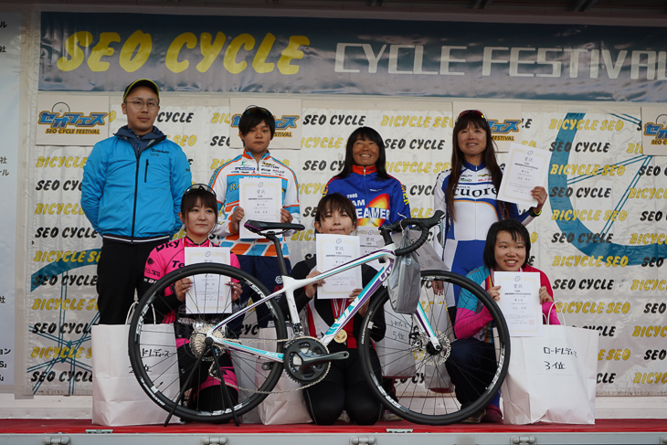 女子レースではLIVのバイクが!!!!