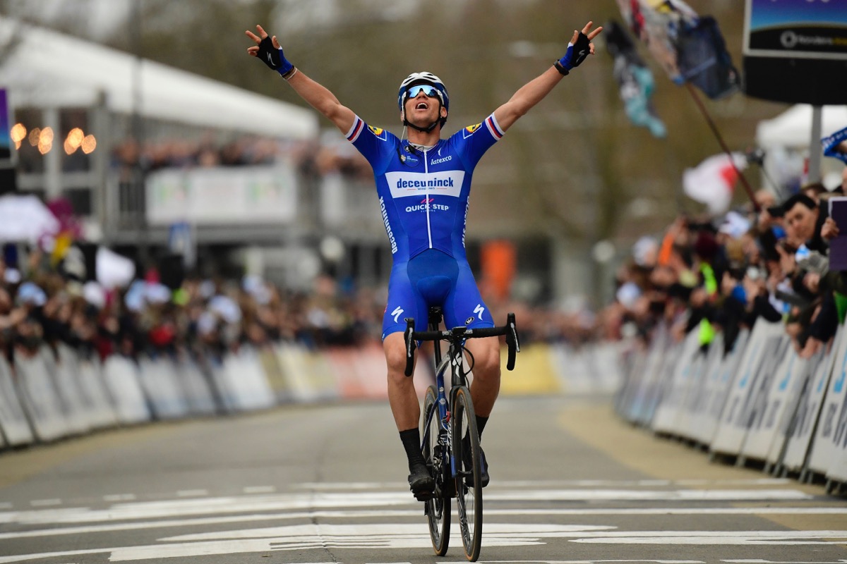 フランドルクラシック初優勝を決めたゼネク・スティバル(チェコ、ドゥクーニンク・クイックステップ)