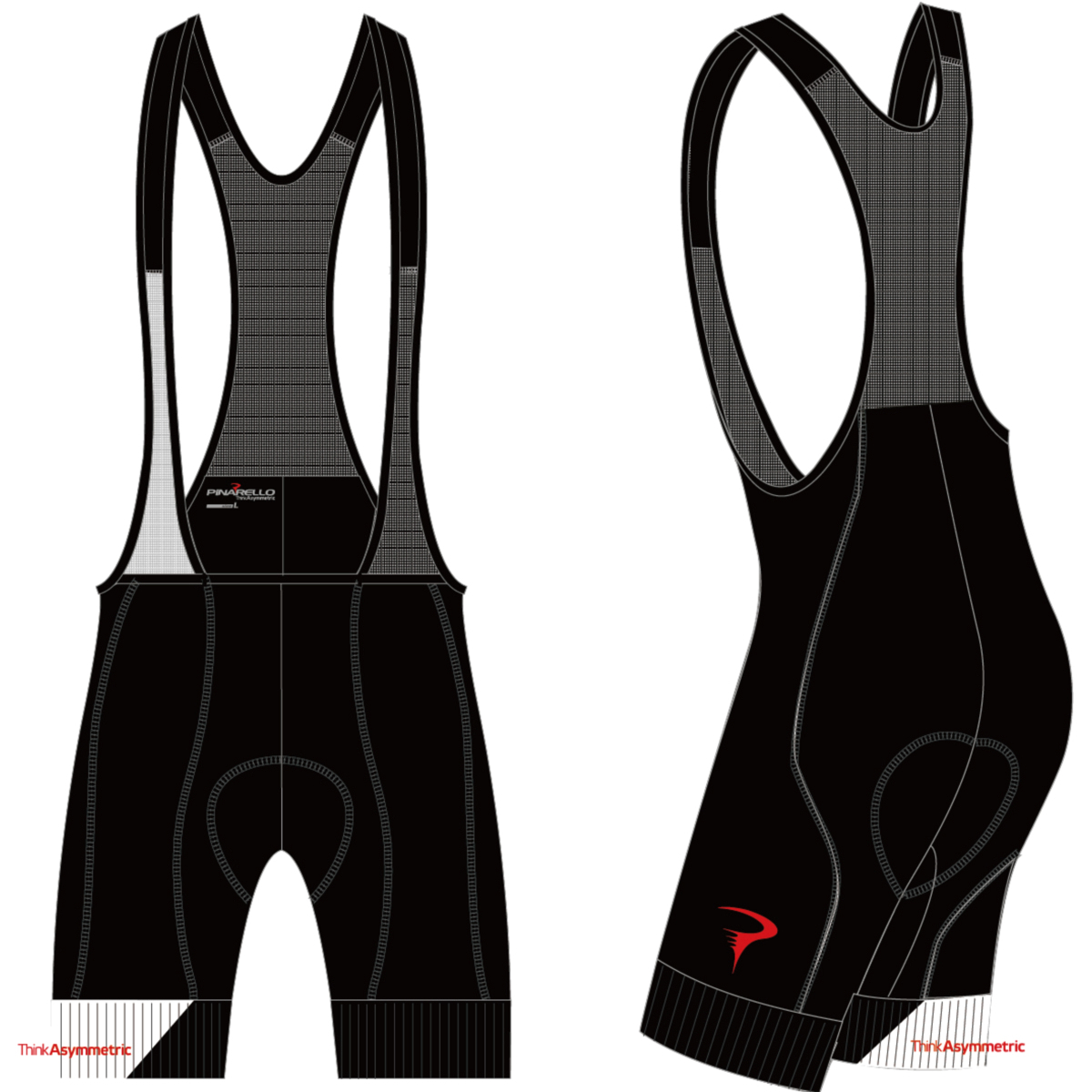 ピナレロ Dual Gripper Bibshorts(Think Asymmetric)