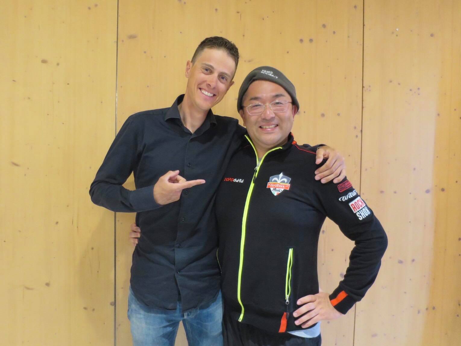なんとその後のイタリア出張でニキ・テルプストラ選手に会うことができました!