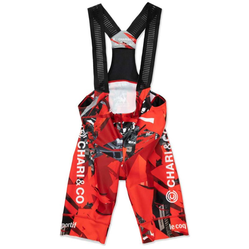 ルコックスポルティフ×チャリアンドコー TEAM BIB PANTS(RED)