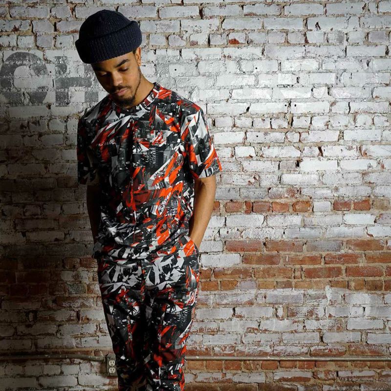 ルコックスポルティフ×チャリアンドコー TEAM CITY CAMO S/S TEE(RED)