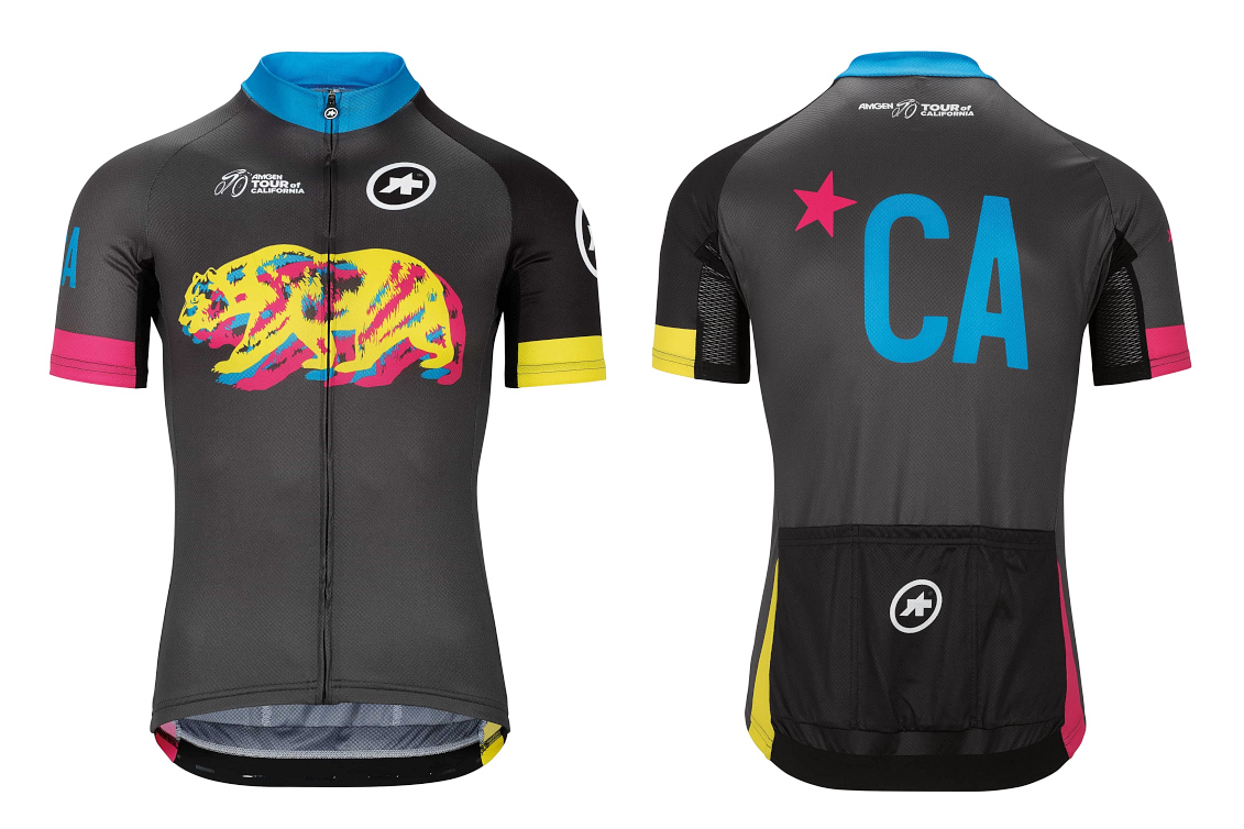 アソス TOUR OF CALIFORNIA LIMITED EDITION JERSEY(ネオン)