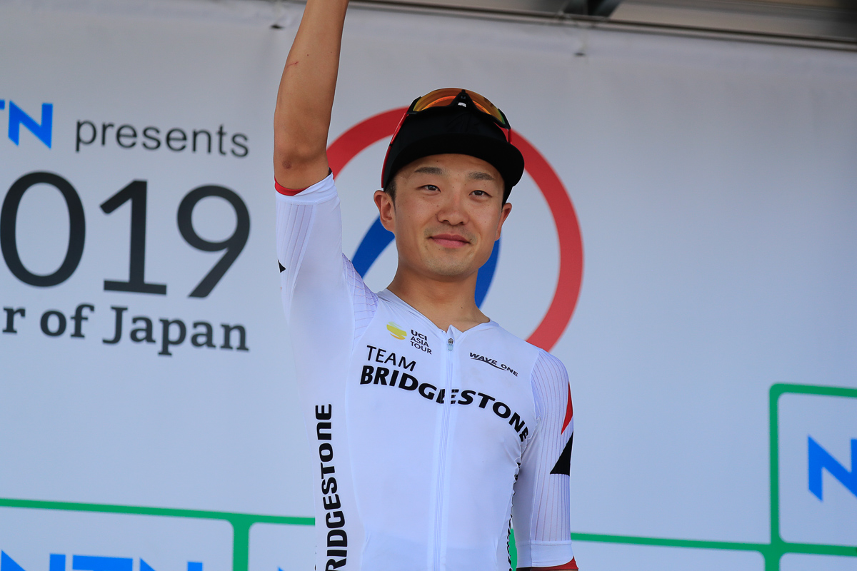 ステージ優勝を挙げた窪木一茂(チームブリヂストンサイクリング)