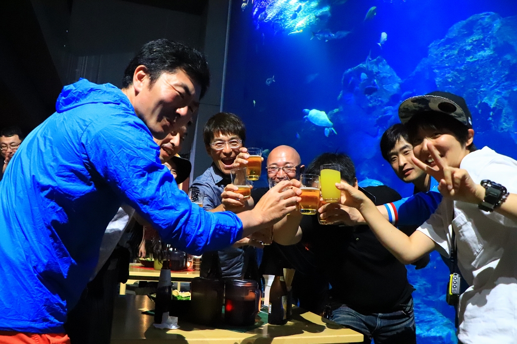 早速乾杯!