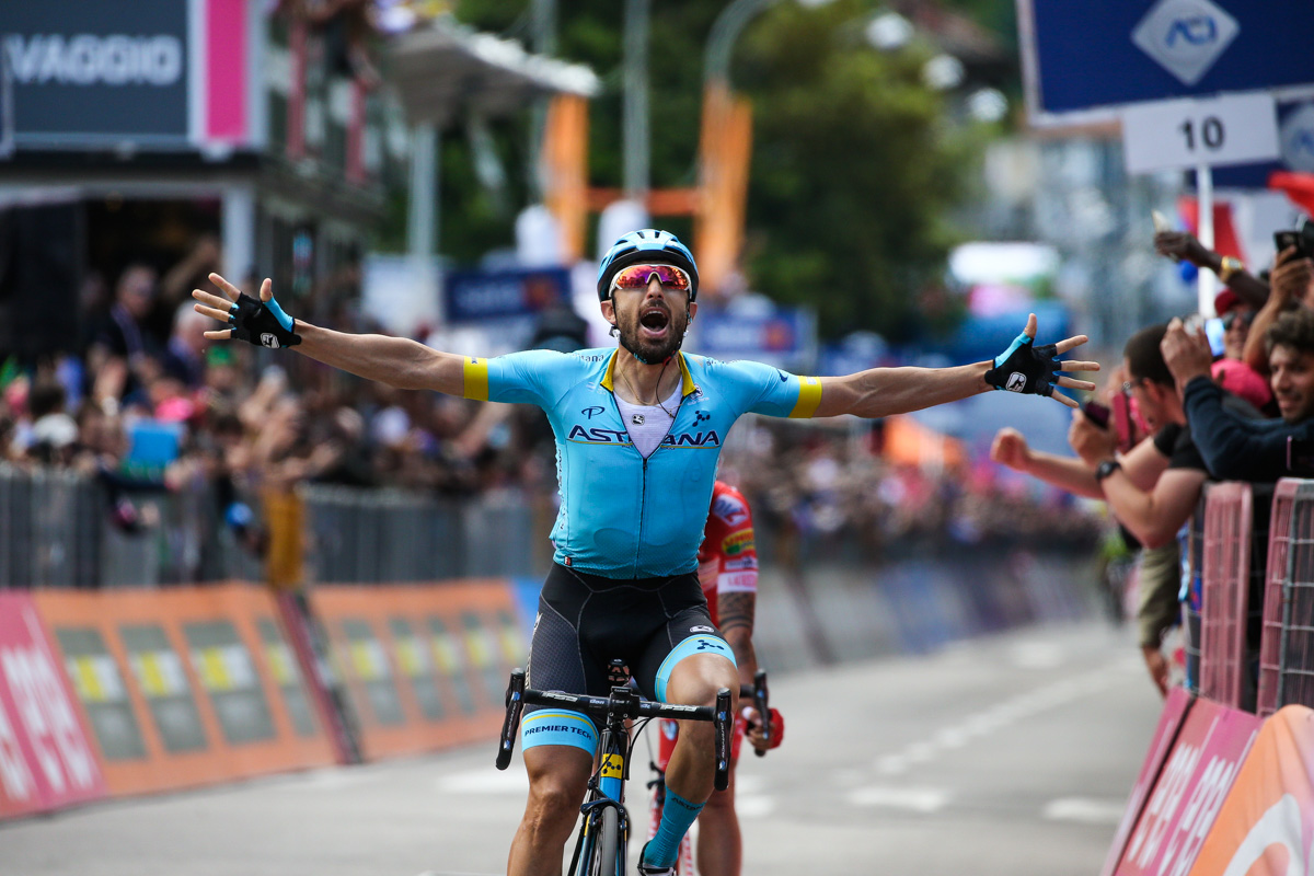 ステージ初優勝を飾ったダリオ・カタルド(イタリア、アスタナ)