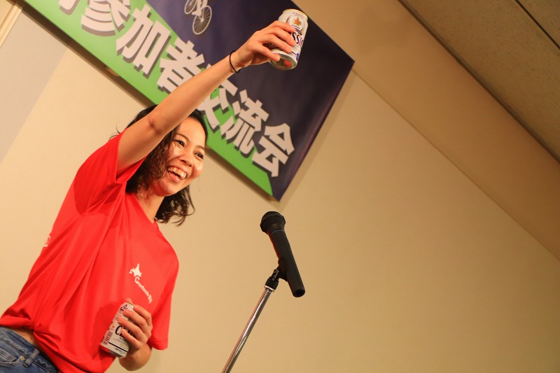 前夜祭でテンションアップ!乾杯はもちろんサッポロビール