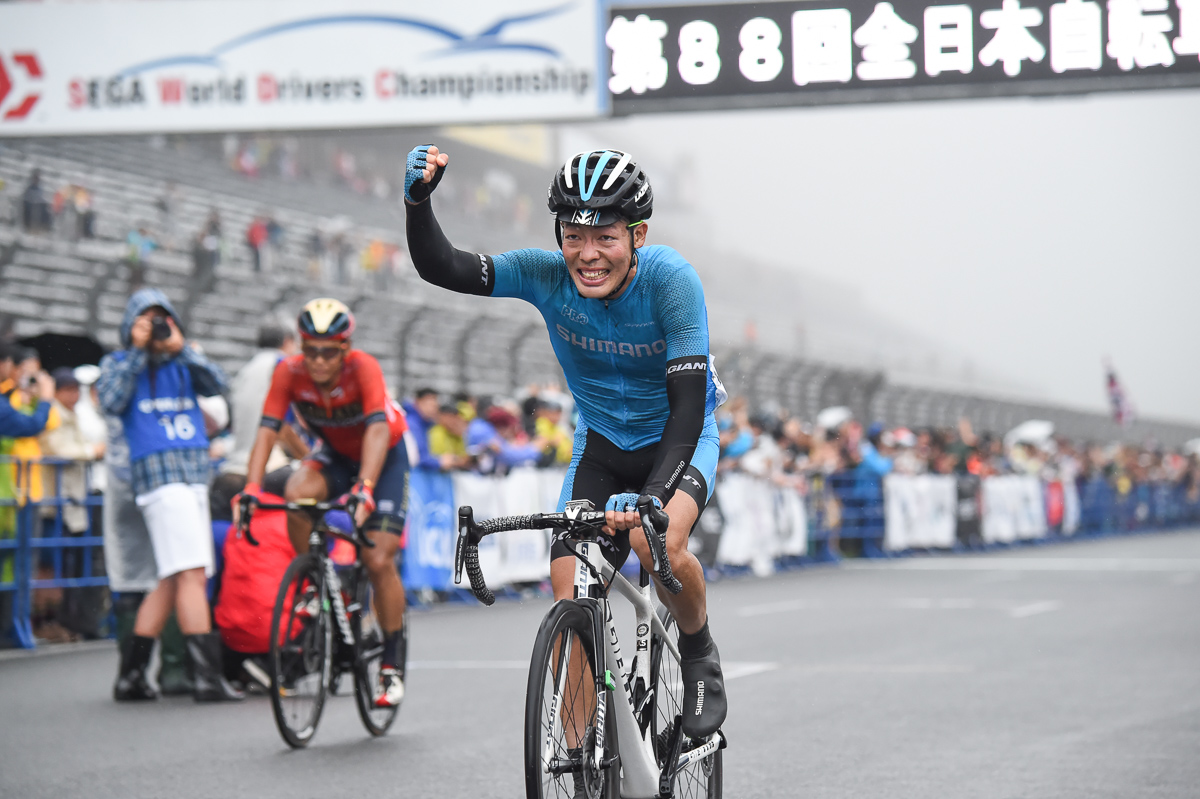 2019年全日本選手権で優勝した入部正太朗(シマノレーシング・当時)