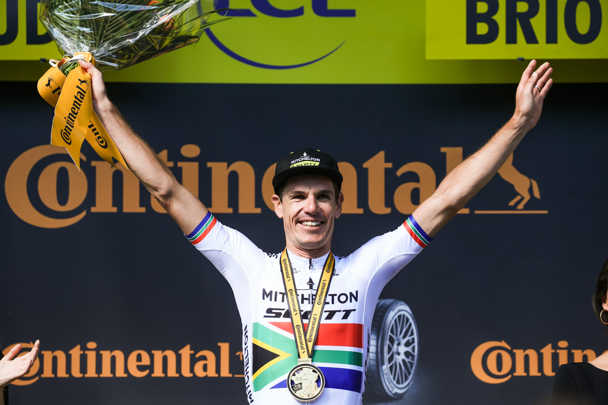 ステージ初優勝を飾ったダリル・インピー(南アフリカ、ミッチェルトン・スコット)