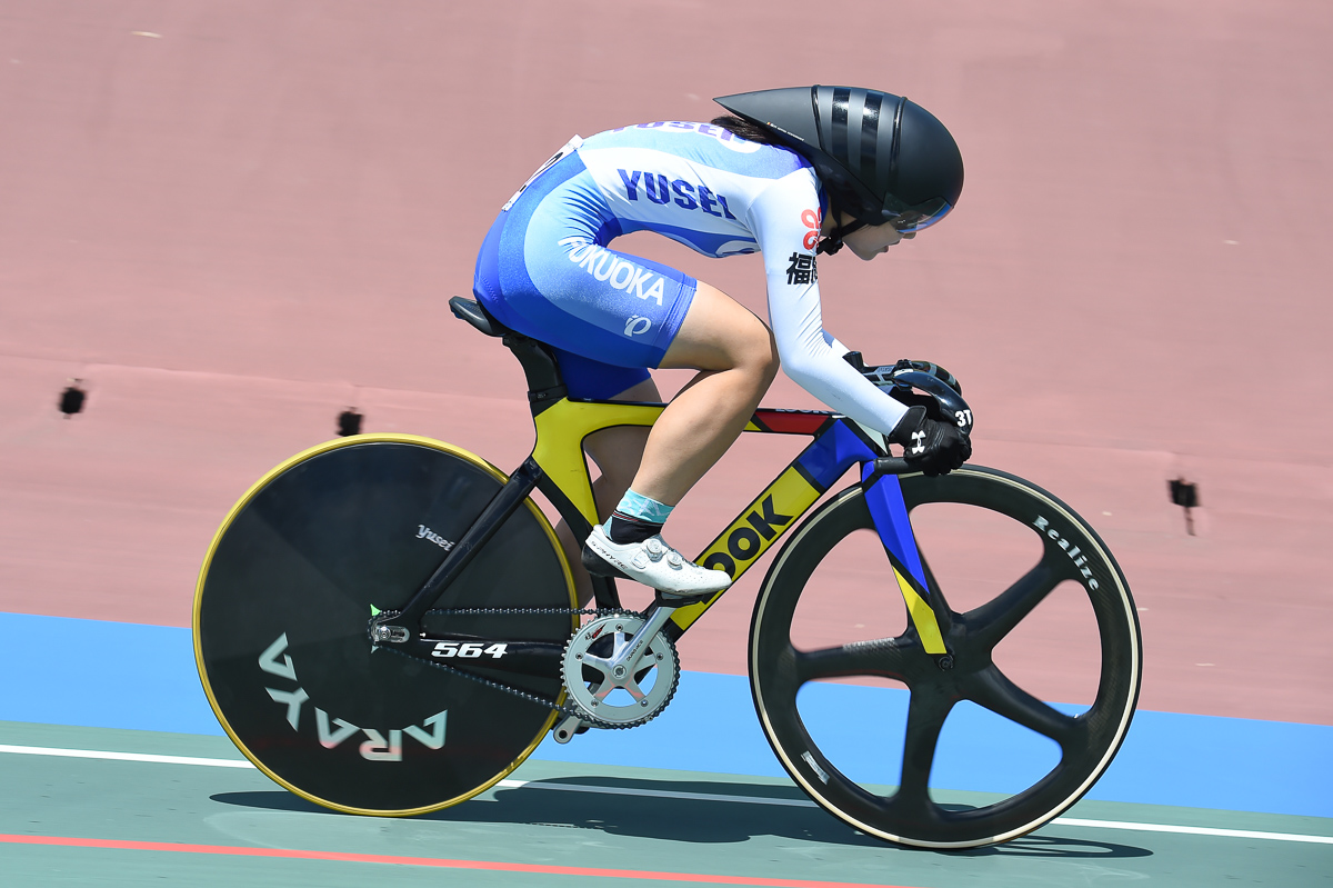 女子500mタイムトライアル2位 金田舞夏(祐誠高校) 37秒818