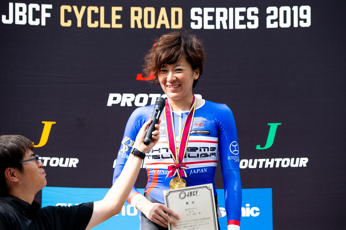 女子ケイリン 表彰式