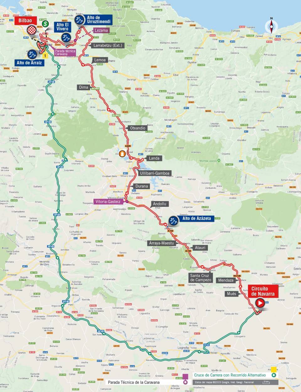 9月5日(木)第12ステージ シルクイト・デ・ナバーラ〜ビルバオ 171.4km